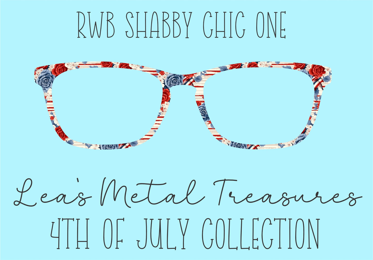 RWB Shabby Chic 1 Eyewear Frame Toppers