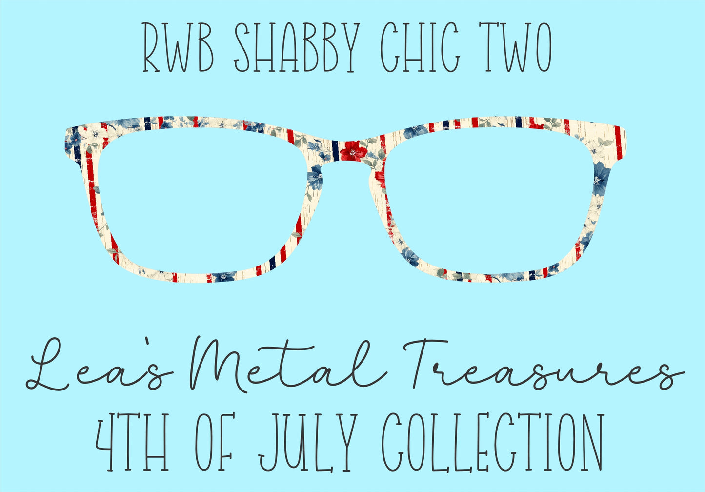 RWB Shabby Chic 2 Eyewear Frame Toppers