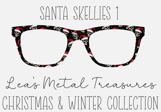 Santa Skellies 1 Eyewear Frame Toppers COMES WITH MAGNETS