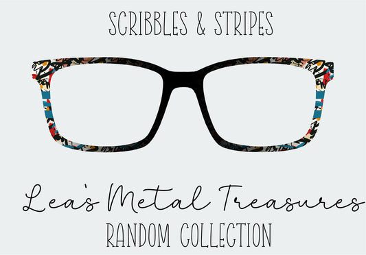 Scribbles and Stripes Eyewear Frame Toppers
