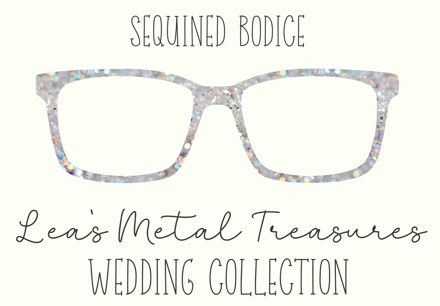 Sequined Bodice Eyewear Frame Toppers COMES WITH MAGNETS