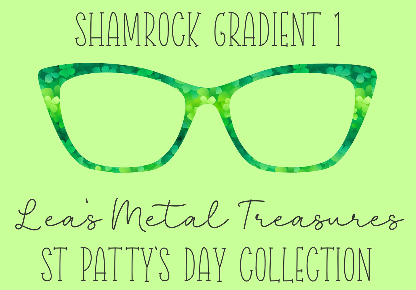 Shamrock Gradient 1 Eyewear Frame Toppers COMES WITH MAGNETS