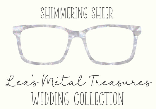 Shimmering Sheer Eyewear Frame Toppers COMES WITH MAGNETS