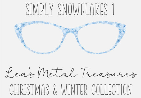 Simply Snowflakes 1 Eyewear Frame Toppers COMES WITH MAGNETS