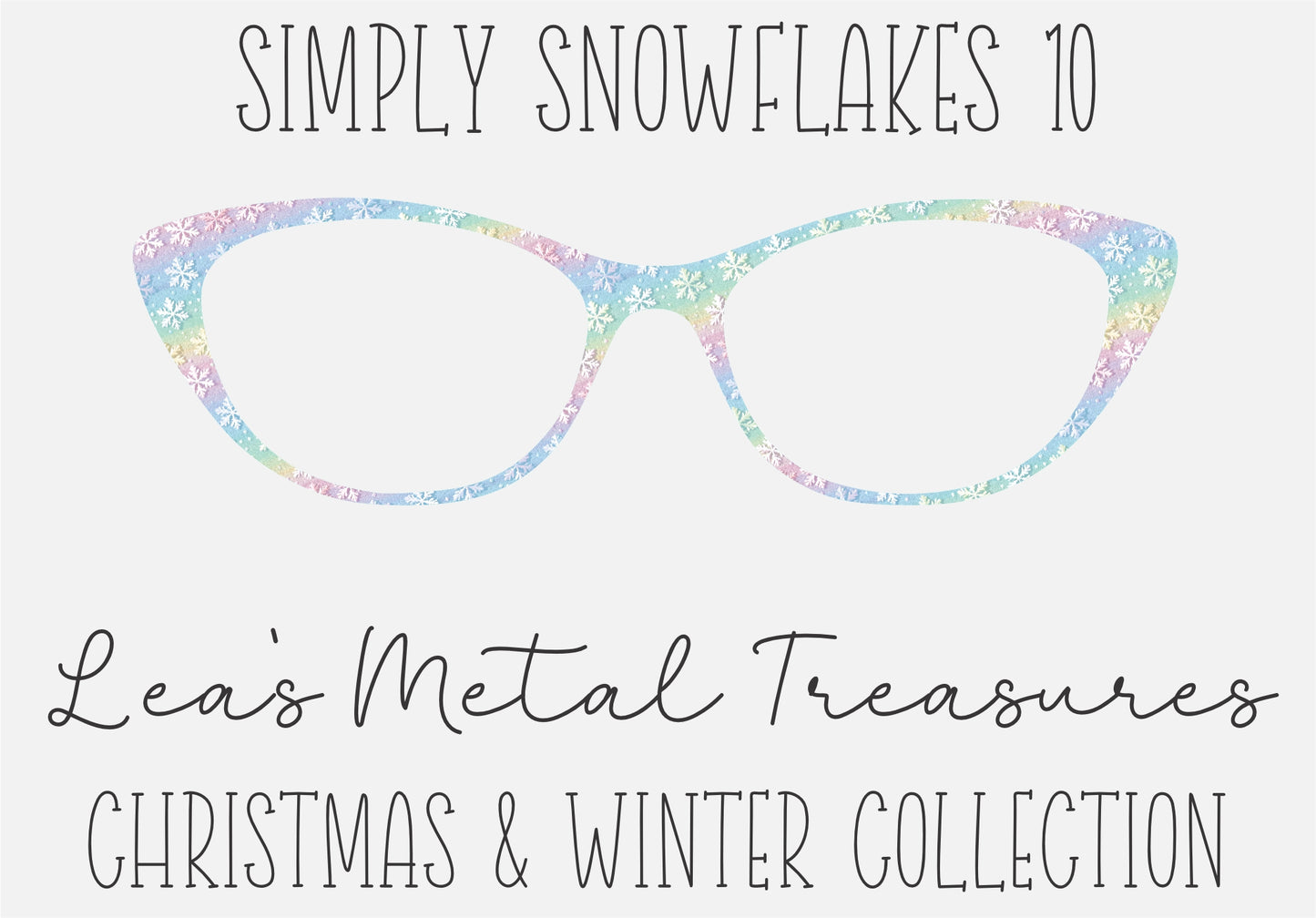 Simply Snowflakes 10 Eyewear Frame Toppers COMES WITH MAGNETS