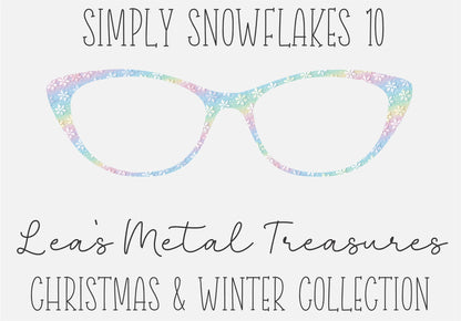 Simply Snowflakes 10 Eyewear Frame Toppers COMES WITH MAGNETS