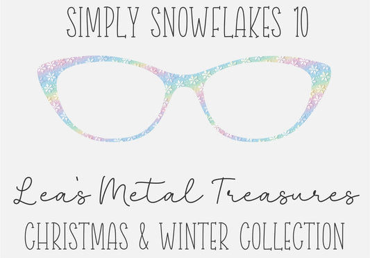 Simply Snowflakes 10 Eyewear Frame Toppers COMES WITH MAGNETS