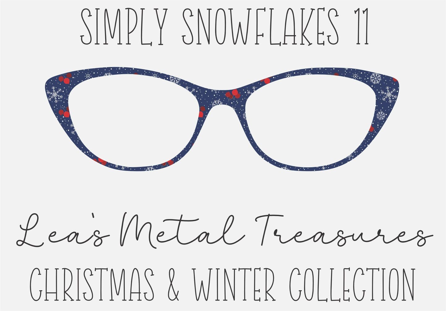 Simply Snowflakes 11 Eyewear Frame Toppers COMES WITH MAGNETS