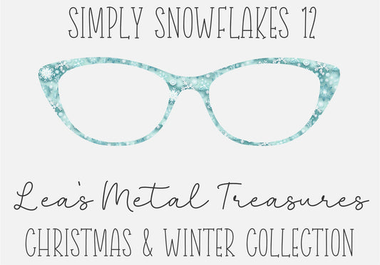 Simply Snowflakes 12 Eyewear Frame Toppers COMES WITH MAGNETS