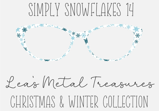 Simply Snowflakes 14 Eyewear Frame Toppers COMES WITH MAGNETS