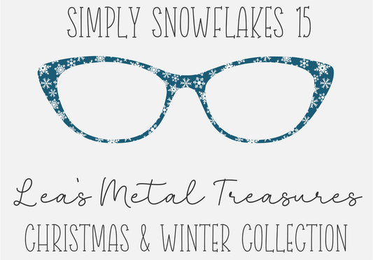 Simply Snowflakes 15 Eyewear Frame Toppers COMES WITH MAGNETS