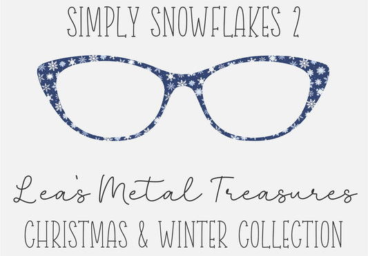 Simply Snowflakes 2 Eyewear Frame Toppers COMES WITH MAGNETS