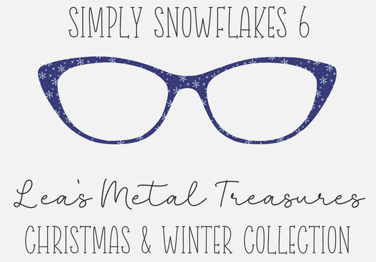 Simply Snowflakes 6 Eyewear Frame Toppers COMES WITH MAGNETS