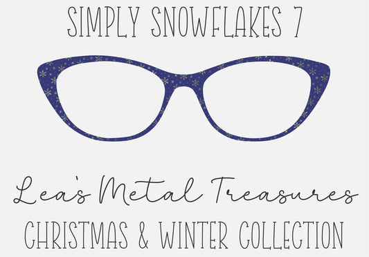 Simply Snowflakes 7 Eyewear Frame Toppers COMES WITH MAGNETS