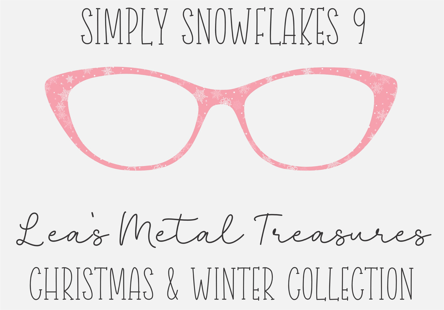 Simply Snowflakes 9 Eyewear Frame Toppers COMES WITH MAGNETS