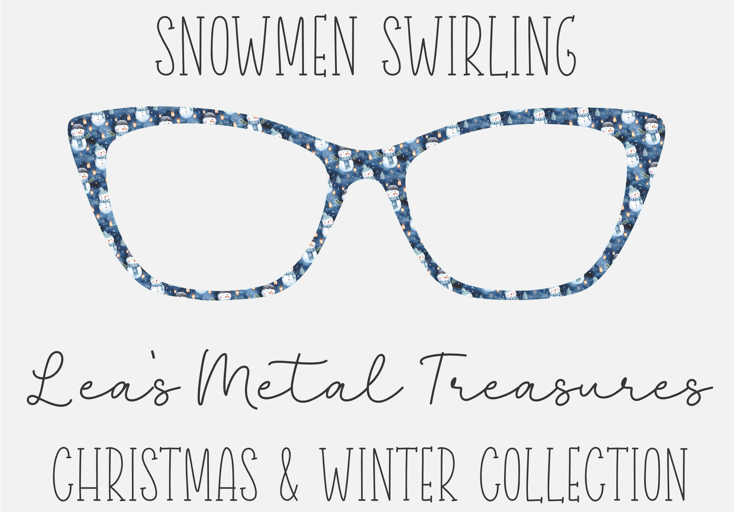 Snowmen Swirling Eyewear Frame Toppers COMES WITH MAGNETS