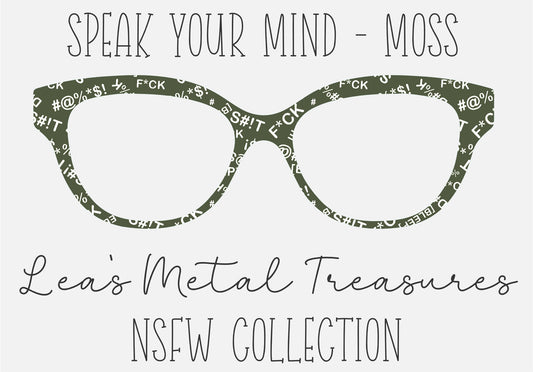 Speak Your Mind Moss Eyewear Frame Toppers COMES WITH MAGNETS