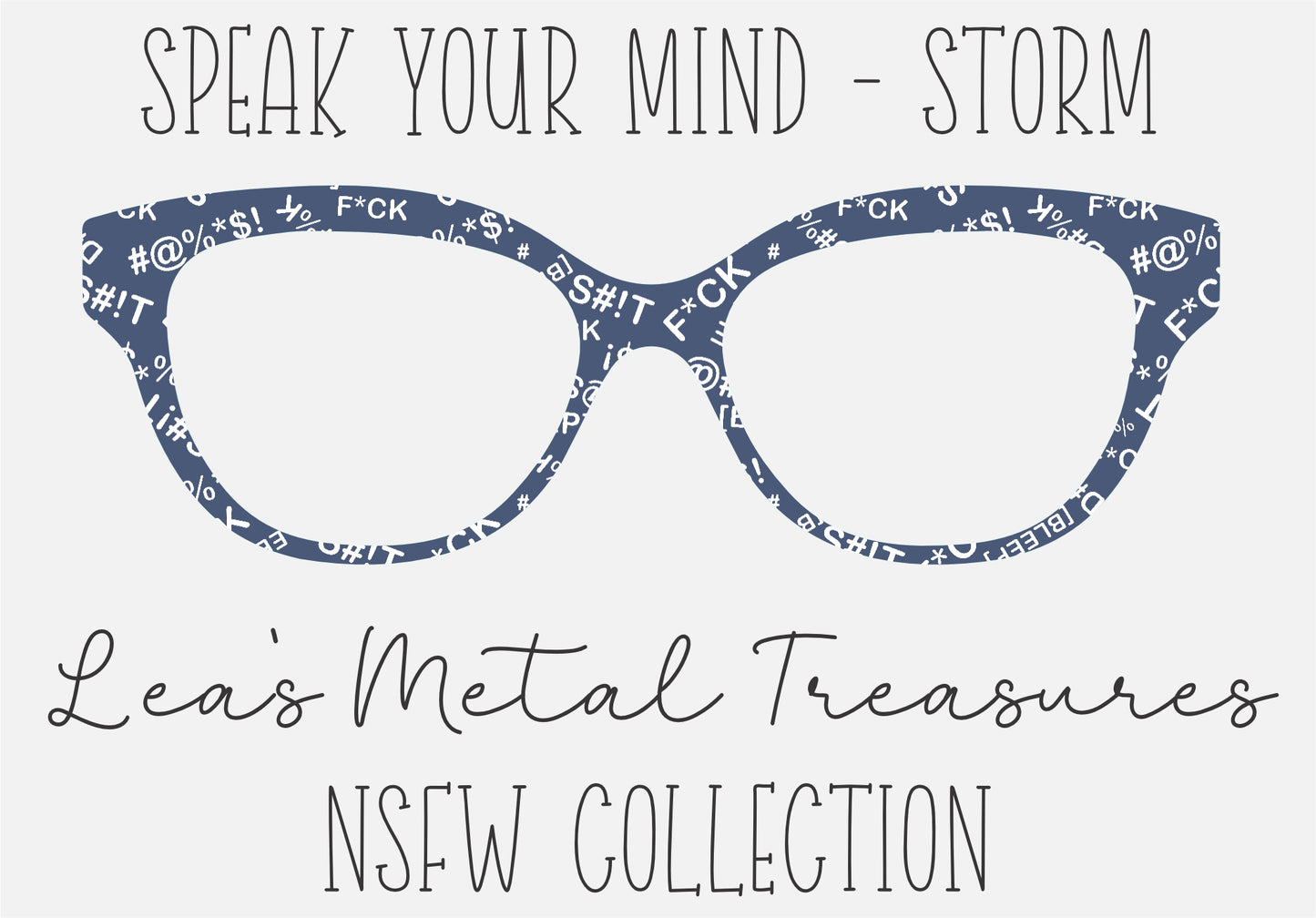 Speak Your Mind Storm Eyewear Frame Toppers COMES WITH MAGNETS