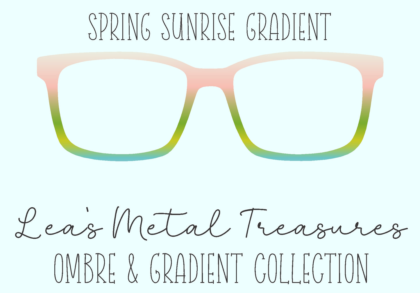 Spring Sunrise Gradient Eyewear Frame Toppers