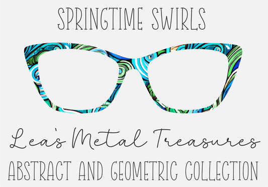 SPRINGTIME SWIRLS Eyewear Frame Toppers COMES WITH MAGNETS