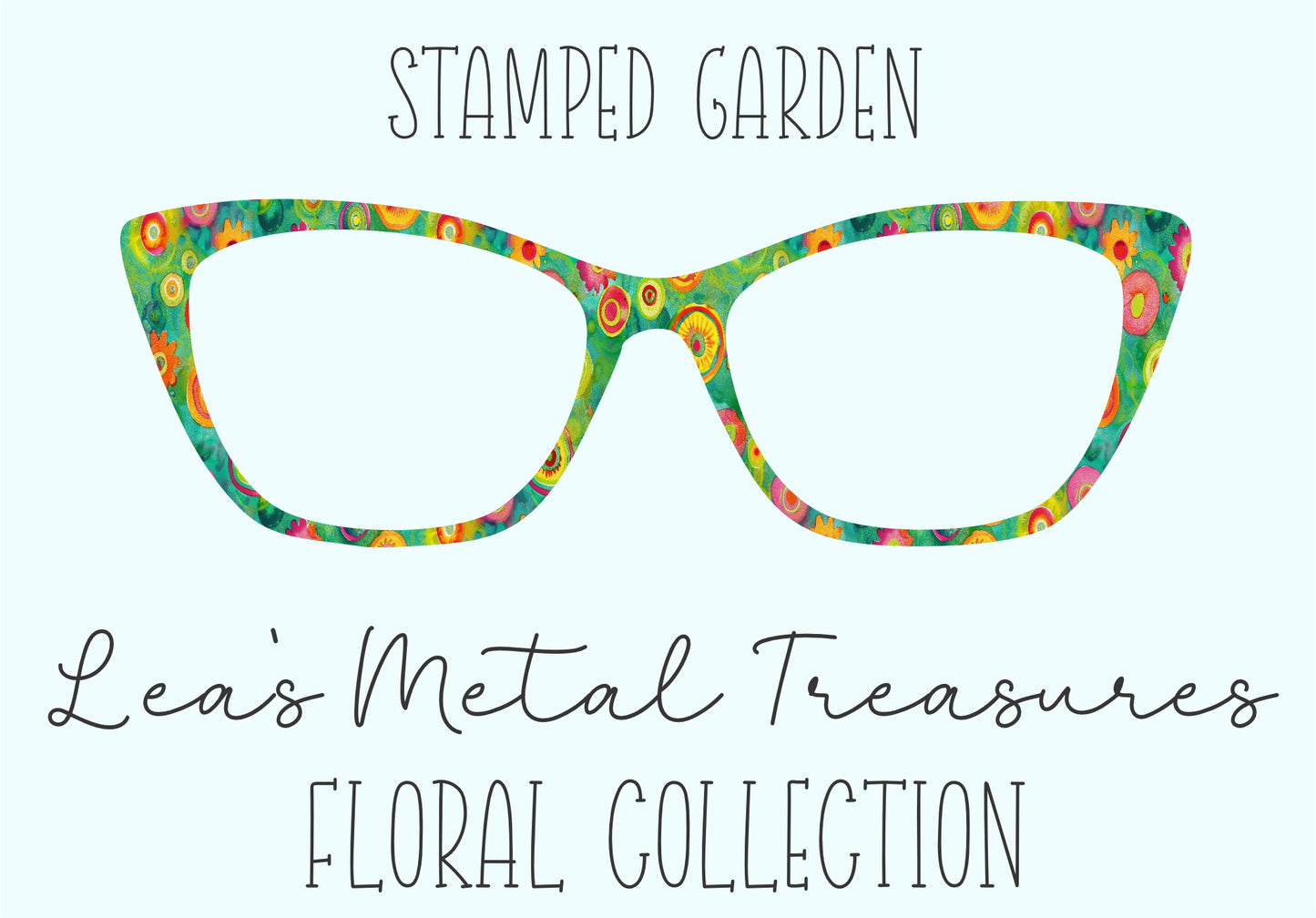 Stamped Garden Eyewear Frame Toppers COMES WITH MAGNETS