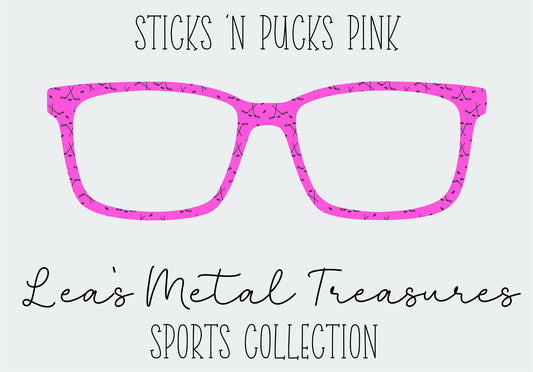 Sticks N Pucks Pink Eyewear Frame Toppers
