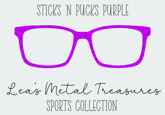 Sticks N Pucks Purple Eyewear Frame Toppers