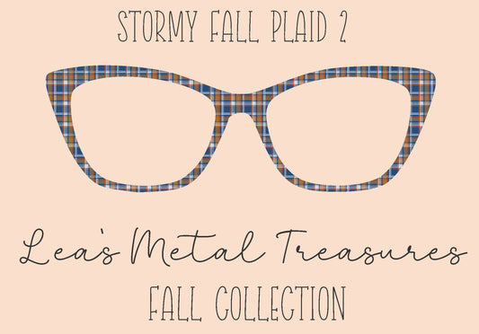 Stormy Fall Plaid 2 Eyewear Frame Toppers