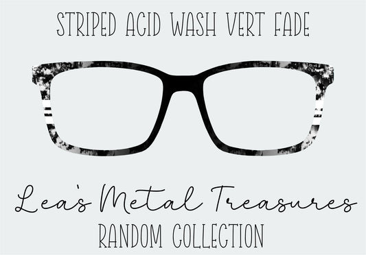 Striped Acid Wash Vert Fade Eyewear Frame Toppers
