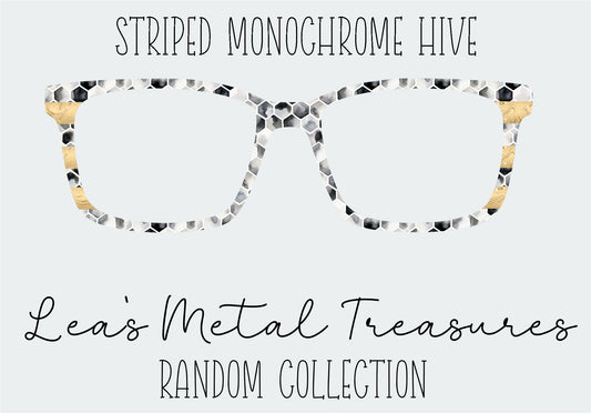 Striped Monochrome Hive Eyewear Frame Toppers