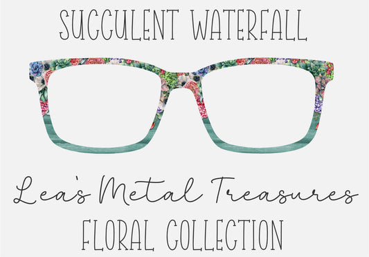 Succulent Waterfall Eyewear Frame Toppers COMES WITH MAGNETS