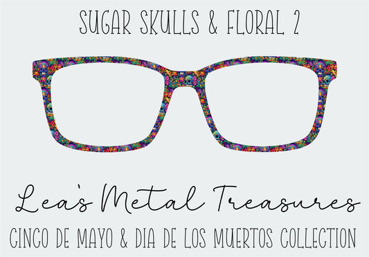 Sugar Skulls and Floral 2 Eyewear Frame Toppers