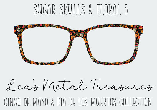 Sugar Skulls and Floral 5 Eyewear Frame Toppers