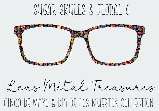 Sugar Skulls and Floral 6 Eyewear Frame Toppers
