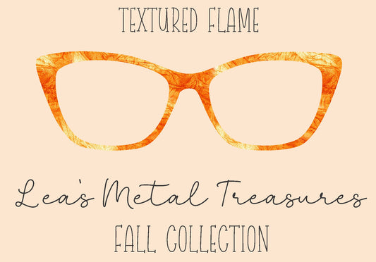 Textured Flame Eyewear Frame Toppers