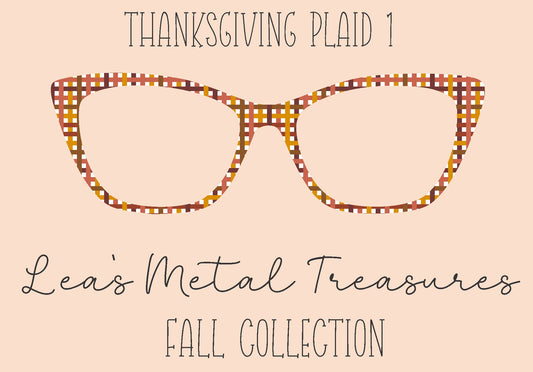 Thanksgiving Plaid 1 Eyewear Frame Toppers