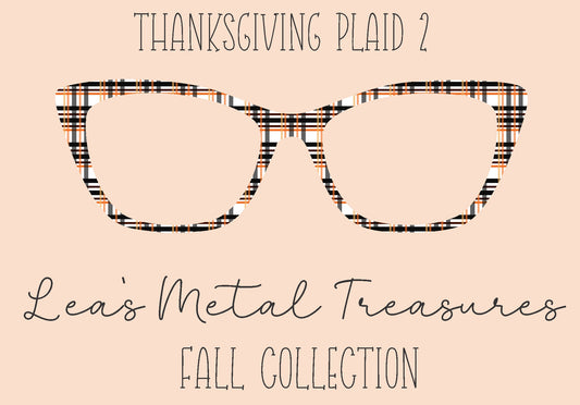 Thanksgiving Plaid 2 Eyewear Frame Toppers