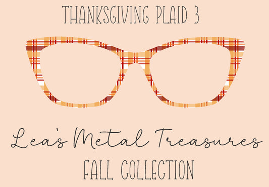 Thanksgiving Plaid 3 Eyewear Frame Toppers