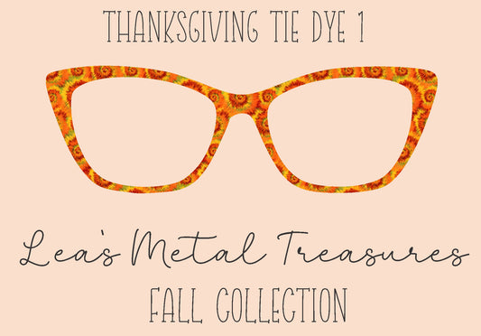 Thanksgiving Tie Dye 1 Eyewear Frame Toppers