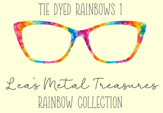 Tie Dyed Rainbows 1 Eyewear Frame Toppers