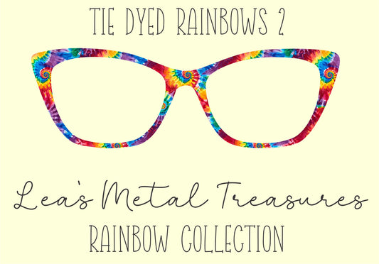 Tie Dyed Rainbows 2 Eyewear Frame Toppers