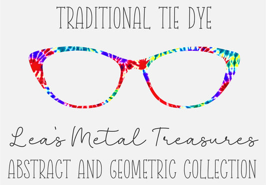 Traditional Tie Dye Eyewear Frame Toppers COMES WITH MAGNETS