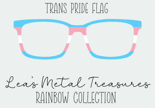 Trans Pride Flag Eyewear Frame Toppers