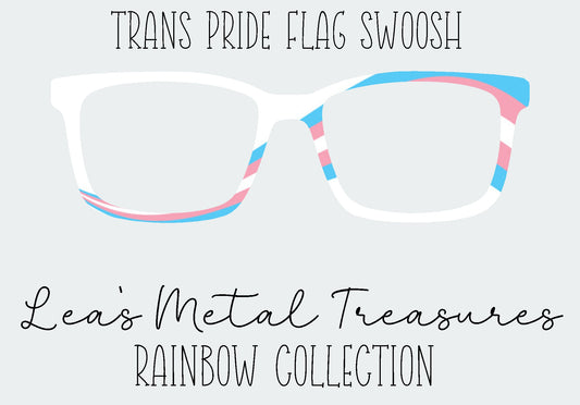 Trans Pride Flag Swoosh Eyewear Frame Toppers