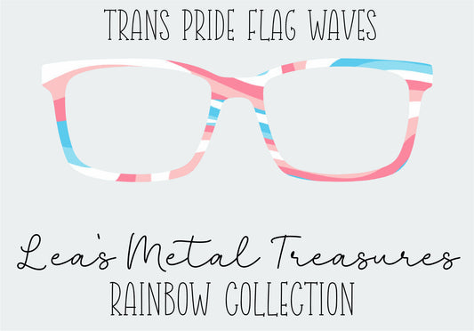 Trans Pride Flag Waves Eyewear Frame Toppers