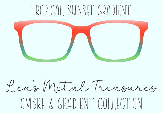 Tropical Sunset Gradient Eyewear Frame Toppers