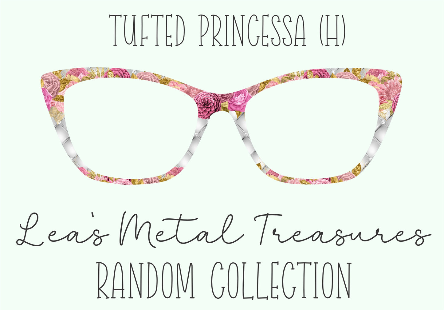 Tufted Princess (H) Eyewear Frame Toppers COMES WITH MAGNETS