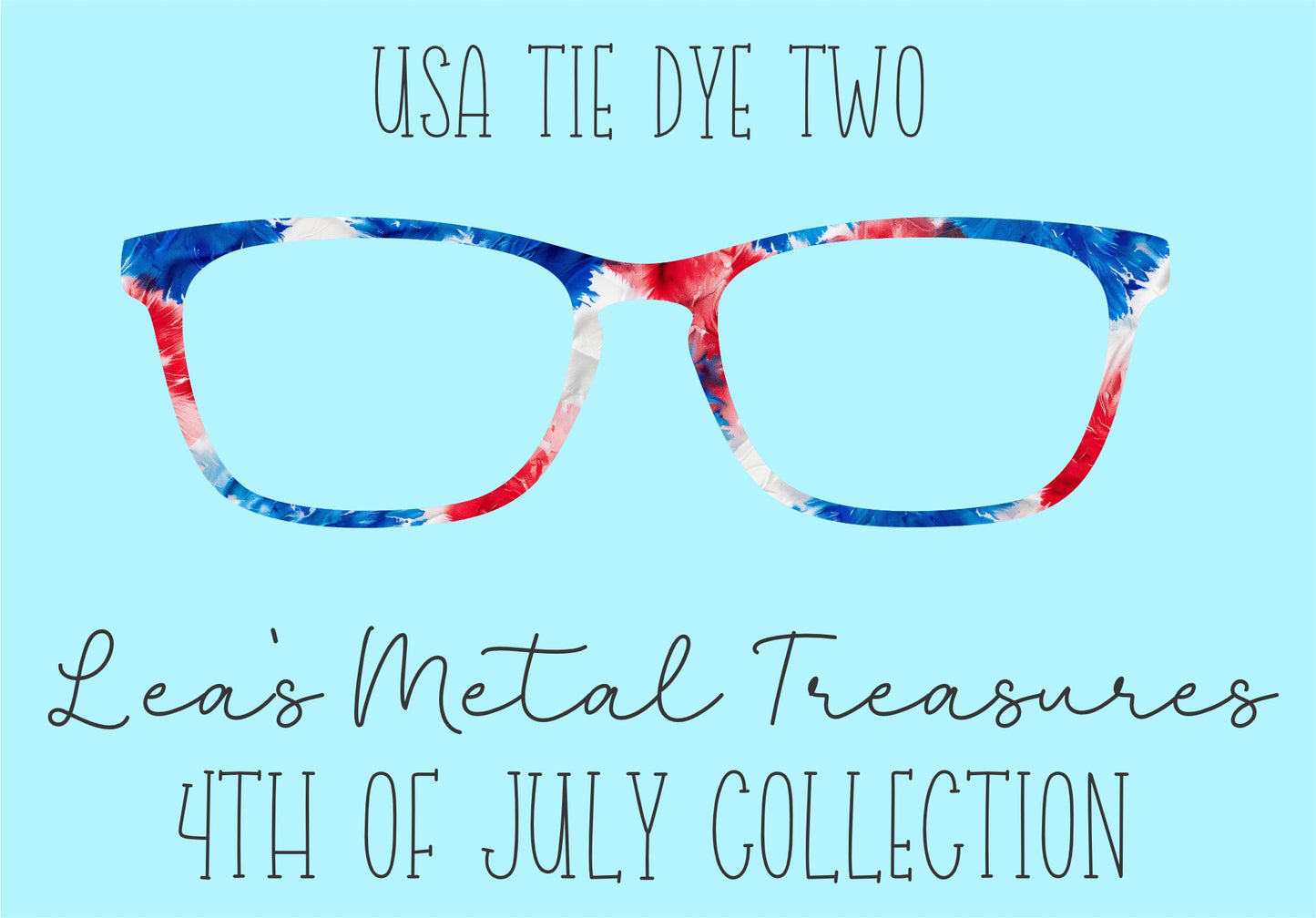 USA Tie Dye 2 Eyewear Frame Toppers