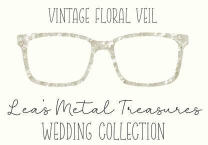 Vintage Floral Veil Eyewear Frame Toppers COMES WITH MAGNETS
