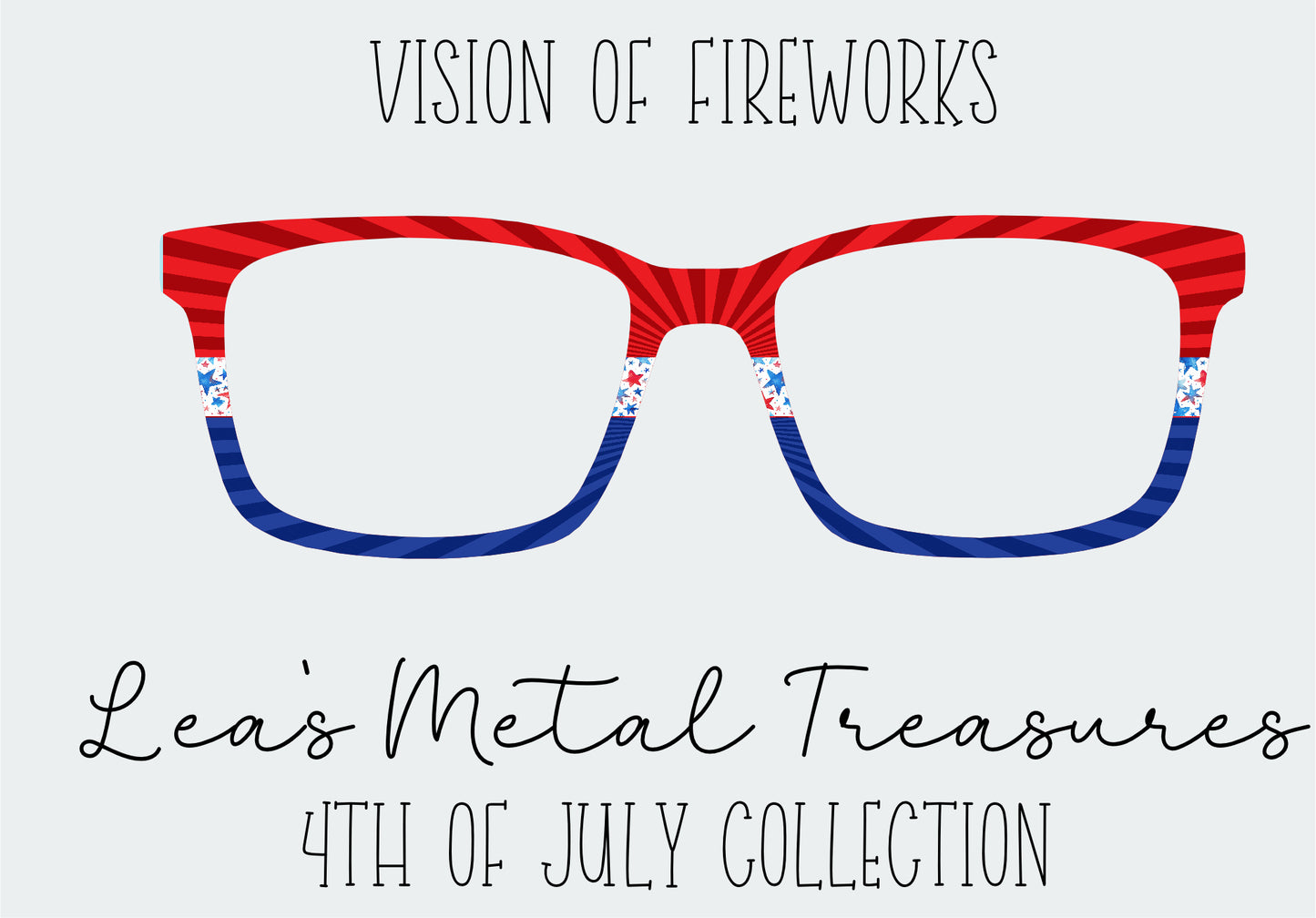 Vision of Fireworks Eyewear Frame Toppers